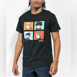 Episode x Jujutsu Kaisen Panels Black T-Shirt mens size M